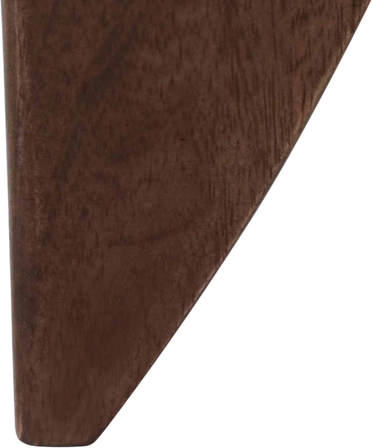 Mango Wood Base and Stone Top for Small Spaces - Round End and Side Table for Living Room, Room and Bedroom Decor - Decorative Night Stand or Bedside Drink Table Accent - 24", Black & Brown