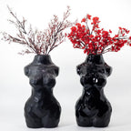 Reimagine Discovery Female Body Vase, Clean Girl Aesthetic Room Decor, Modern Home Decor Ceramic Flower Vase for Living, Bedroom & Office, Minimalist Decorative Vase Body Sculpture (Matte White)