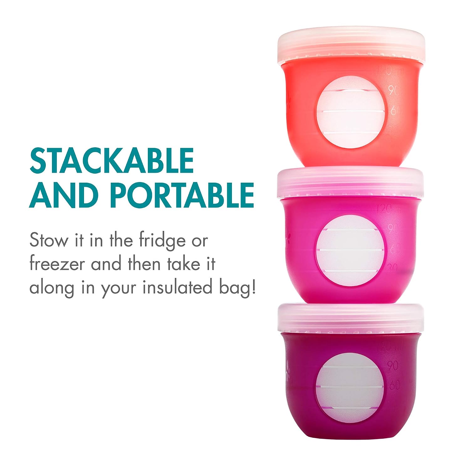 Boon Nursh Breast Milk Storage Lids - Made for Boon Nursh Bottles - Lids for Formula Travel Container - Breastfeeding Essentials and Baby Feeding Supplies - 3 Count