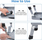 Height-Adjustable 7"- 9" Folding Step Stool with Non-Slip Platform 10" x 15" - Portable Step Ladder for Adults and Kids - Perfect for Office, Kitchen, Home - Sturdy - Supports up to 330 Lbs