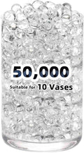 FALAMON 50,000 Clear Beads for Vases, Transparent Vase Filler, Christmas Decoration, Wedding Centerpiece, Floating Candles, Floral Decoration