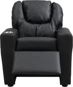 Recliner Chair Black PVC PU612