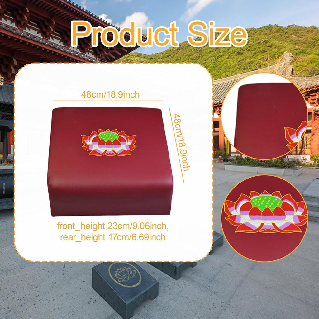 Meditation Bench Prayer Kneeler Meditation Seat Accessories Praying Cushion for Knees Prayer Bench for Home Ceremony