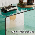 Acrylic C-Shaped End Table for Living Room and Bedroom, Versatile Sofa Side Table, Ideal for Home Decor and Snack Use