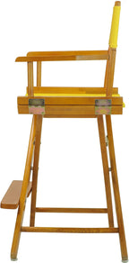 Casual Home 220-05/021-34 Director Chair 24" - Counter Height Honey OakFrame/Gold Canvas