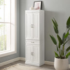 HomeStock White Modular Pantry Cabinet - Kitchen Storage Organizer