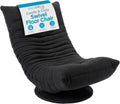BIRDROCK HOME Swivel Floor Chair - 360 Adjustable Memory Foam Lounge Seat - Gaming - Comfortable Back Support - Cushion Dorm Rocker - Comfy for Reading Game Meditating - Fully Assembled (Charcoal)