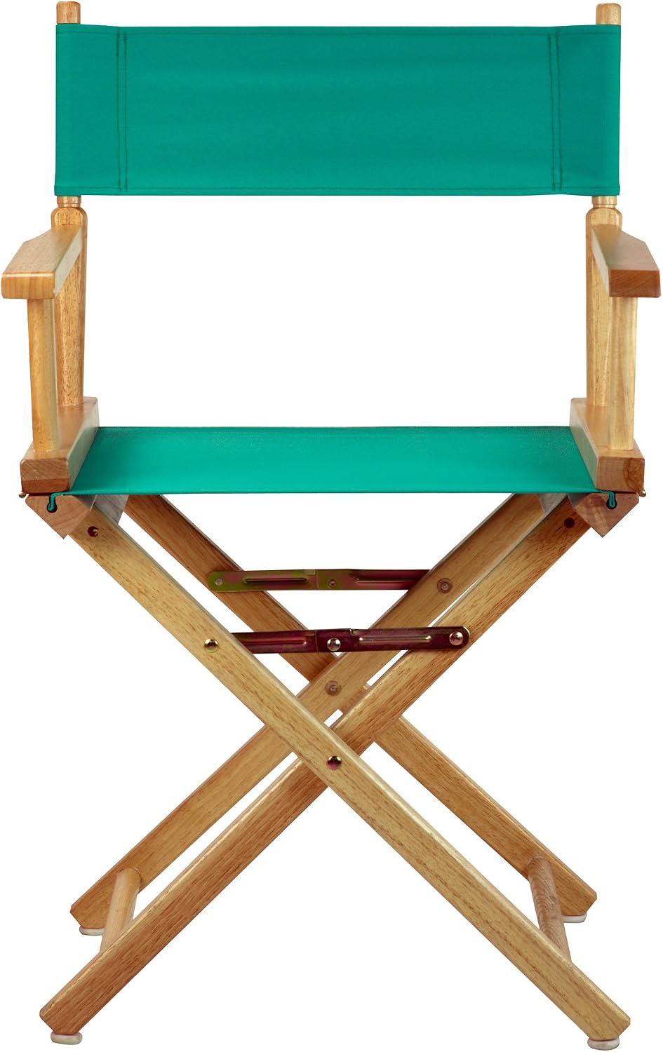 Casual Home 18" Director's Chair Natural Frame with Teal Canvas