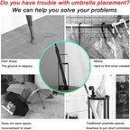 Golden Rust Proof Umbrella Holder, Entrance Drain Umbrella Bucket, Steel Circular Umbrella Holder, Umbrella Storage Rack, Suitable for use in Homes, Offices, Hotel Lobbies （Black）