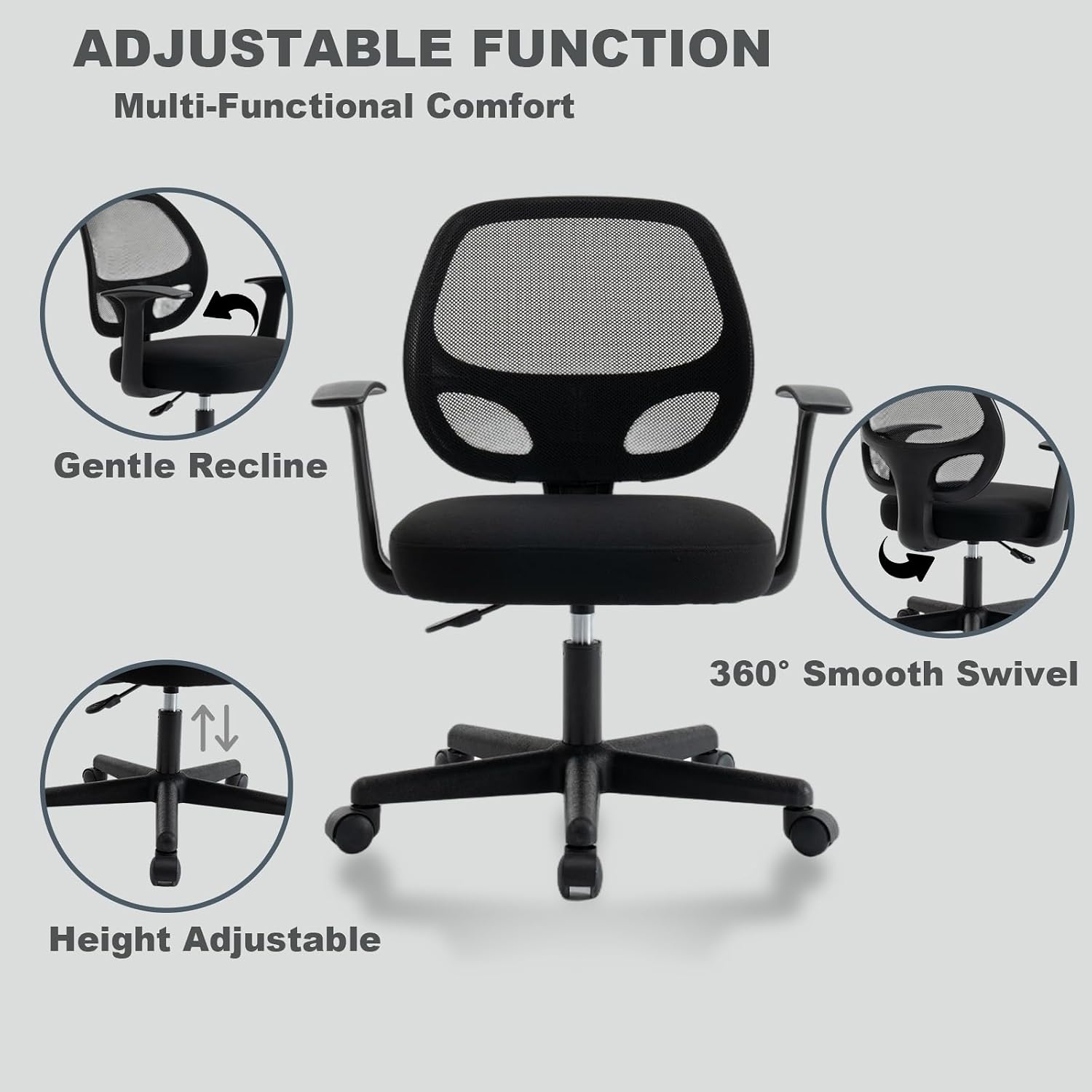 Vigosit Video Gaming Chair (5, Black, Small)