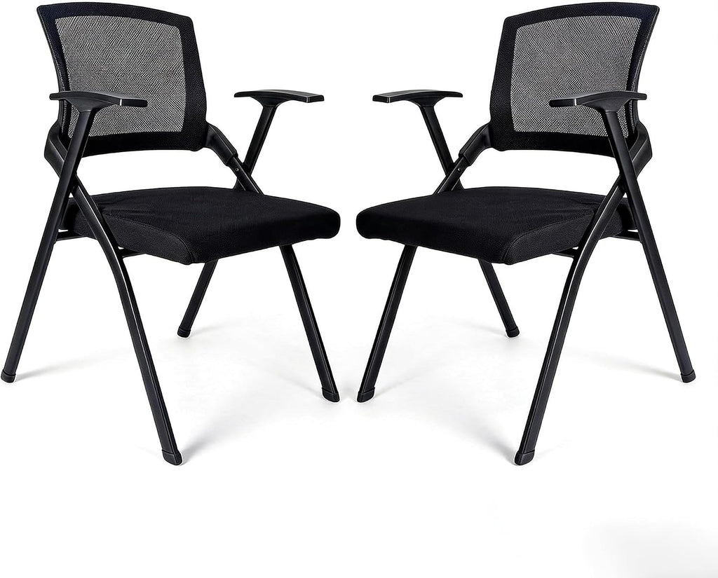[20 Pack] Folding Office Chairs, Heavy Duty Conference Room Chairs with Mesh Back & Padded Seat, Stackable Training Room Chair for Guest Reception, Classroom, Waiting Room