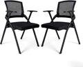 [20 Pack] Folding Office Chairs, Heavy Duty Conference Room Chairs with Mesh Back & Padded Seat, Stackable Training Room Chair for Guest Reception, Classroom, Waiting Room