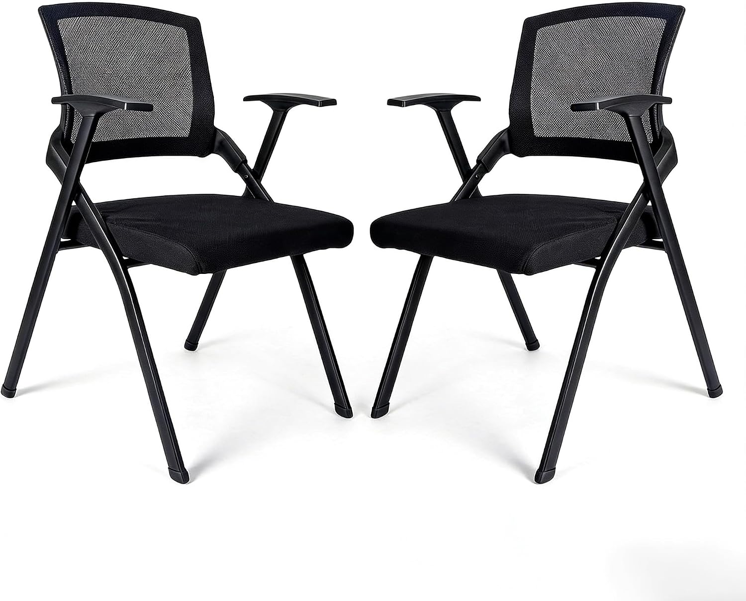 [20 Pack] Folding Office Chairs, Heavy Duty Conference Room Chairs with Mesh Back & Padded Seat, Stackable Training Room Chair for Guest Reception, Classroom, Waiting Room