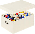 Aokeyee Marker Organizer Storage Box With Lids, Craft Organizers and Storage, Multipurpose Stackable Storage Containers For Organizing Tool, Art Supply, Crayon
