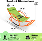 Kids Sensory Rocking Chair for Children Under 55 Inches Tall, Autism and ADHD Balance Seat Helps Kids Relax, Focus and Play, Comfortable Indoor & Outdoor Rocker for Bedroom, Nursery and Sensory Room
