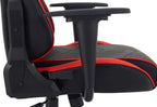 Brage Living Swivel Gaming Chair Ergonomic High-Back Racing Style PU Leather Office Chair with Headrest and Lumbar Support and Adjustable Armrest (Galaxy - Black/Red)