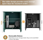 ARTPOWER Sideboard Buffet Cabinet with Storage, Retro Wood Accent Cabinet with 2 Doors, Credenza with Adjustable Shelves for Living Room, Dining Room, Entryway, Green