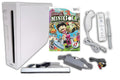 Wii Nintendo Console Bundle + Carnival Games Mini Golf Game Disc | White RVL-001 System Also Compatible w/Gamecube Games | Includes 1x Remote Controller, Nunchuck, Sensor Bar, Cables & AC Adapter (Renewed)