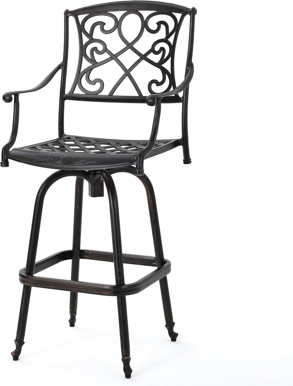 Christopher Knight Home Santa Maria Barstool, Shiny Copper