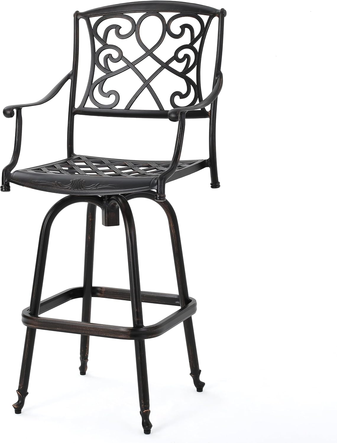 Christopher Knight Home Santa Maria Barstool, Shiny Copper