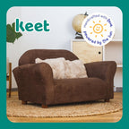 Keet Roundy Children’s Sofa – Durable Wooden Frame, Soft Microsuede Upholstery, Ergonomic & Padded Seat, Comfortable Toddler Couch for Ages 2–5, Ideal for Bedrooms, Playrooms & Daycares.
