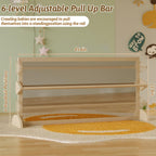 Montessori 3-in-1 Baby Mirror with Pull-Up Bar – Perfect for Toddler Nurseries, Home Learning Spaces, and Children's Classrooms