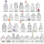 80 Pcs Bud Vase Set, Vases for Centerpieces, Cute Glass Bud Vases in Bulk, Small Vases for Flowers, Clear Vase Set for Wedding Decorations, Home Table Flower Décor
