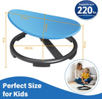 Spinning Chair for Autistic Kids, Sensory Swivel Chair with 360° Rotation, 220LBS Capacity, Non-Slip Base, Sit and Spin Toy for Children with ADHD, Balance and Coordination (Blue)