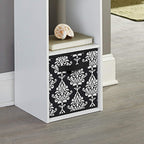 ClosetMaid 3255 Cubeicals Fabric Drawer, Black Damask