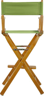 Casual Home 230-05/021-72 Honey Oak Frame-Lime Green Canvas Director Chair 30" - Bar Height OakFrame