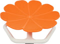 Kids Sensory Swivel Chair, 330 lbs Flower Shape 360° Spinning Seat for Autistic Kids & ADHD Children, Sit and Spin Toy for Balance Coordination, Non-Slip Silicone Base (Orange)