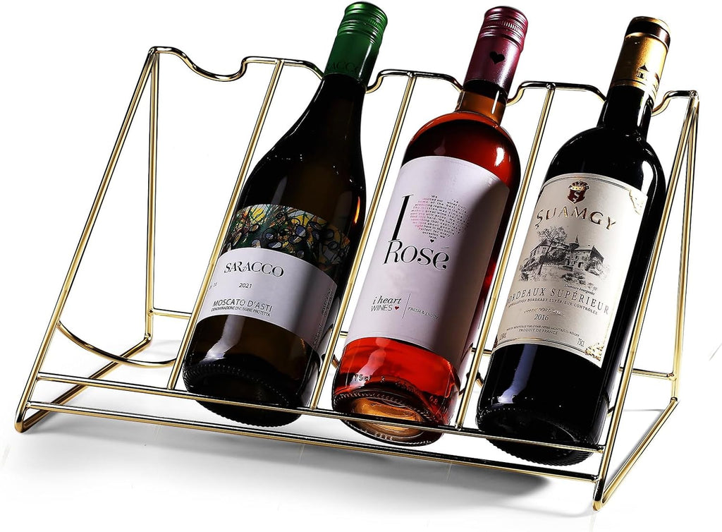 Wine Bottle Display Shelf,Wine Storage Rack, Liquor Bottle Display Shelf, Bar Kitchen Small Wine Rack for Bar Family