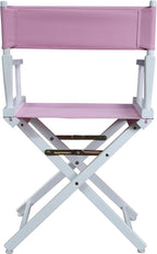Casual Home 200-01/021-22 Director Chair 18" - Classic Height WhiteFrame/Pink Canvas