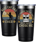 BIRGILT Best Cat Dad Gifts - Fathers Day Gift for Cat Dad, Lovers, Owners - 20oz Tumbler Cup