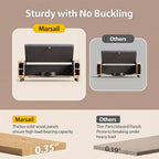Marsail Upholstered Bench Rectangle Ottoman with Storage Bench for Bedroom End of Bed, Tufted Ottoman with Cushion, Modern Benches for Foot of Bed, Living Room, Entryway, Grey