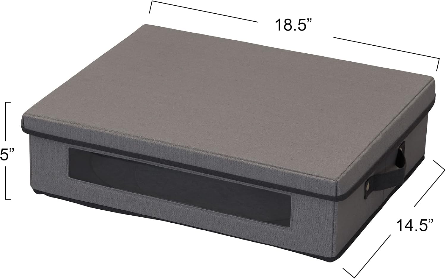 Household Essentials Platter Storage Chest, Gray