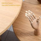 Round Wood End Table with Thickened Top and Petal-Shaped Base, Space-Saving Side Table for Living Room, Bedroom, or Sofa