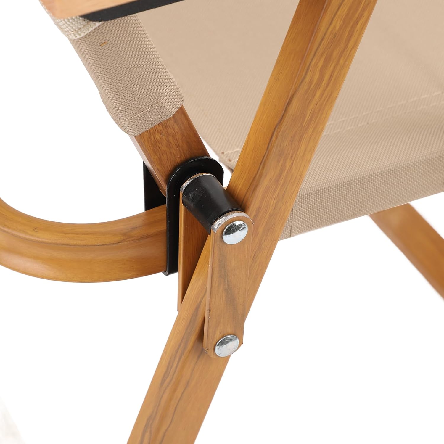 Tnfeeon Kids Folding Camping Chair, Aluminum Alloy Canvas Toddler Outdoor Camp Chair, Wood Grain Finish, Portable Foldable Seat for Under 6, Beach Picnic Backyard Travel