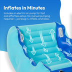 Inflatable Sensory Rocking Chair – Air Pump Included, Portable Air Lounge Seat with Back Support & Handles, Indoor Outdoor Relaxation Chair for Kids, Teens & Adults, Lightweight Rocker for Bedroom