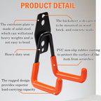 vivicreate 10 Pack Garage Hooks Heavy Duty Wall Mount Utility Storage Hooks with Anti-Slip PVC Coating for Garage Organizer Ladder Bike Hose Garden Tools and Cables