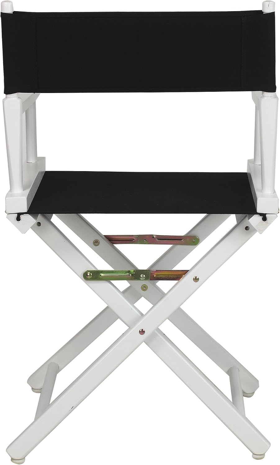 Casual Home 18" Director's Chair White Frame with Black Canvas