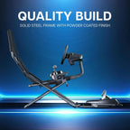 VIVO Foldable Racing Simulator Chair with Wheel Stand, Gear Mount, Cockpit and Frame Only, Fits Logitech, Thrustmaster, Fanatec, Compatible with Xbox One, PlayStation, PC Video Game, STAND-RACE2F