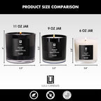 Lulu Candles | Jasmine, Oud & Sandalwood | Luxury Scented Soy Jar Candle | Hand Poured in The USA | Highly Scented & Long Lasting (9 Oz.)