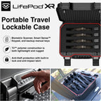 VAULTEK LifePod XR Series Weatherproof Safe Modular Interior Secure Rugged Portable Lockbox with Optional Biometric Scanner and Backlit Keypad