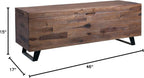 Westcliffe 46" Acacia Wood Storage Trunk, Brown