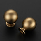 12 Pack Champagne Bronze Cabinet Knobs, Round Ball Drawer Knobs for Cabinets and Dressers, 1" Diameter
