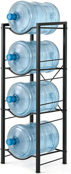 5 Gallon Water Jug Holder, 4-Tier Water Bottle Stand for 5 Gallon Water Dispenser, Water Jug Rack for Kitchen Living Room, Office