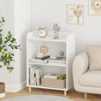 3 Tier Bookcase, Book Display, Bookshelf Toy Storage Cabinet Organizer for Room, Playroom, Nursery