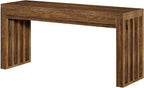 Tribesigns 63" Bar Table, Farmhouse Counter Height Pub Table for 4, Rectangular High Top Home Bar for Kitchen, Dining Room & Small Spaces, Rustic Brown