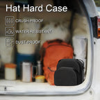 Epesoware Small Hard Hat Travel Case for Baseball Caps - Crush Proof Cap Carrier for 3 Hats, Hat Storage Organizer with Adjustable Shoulder Strap and Handle, for Travel & Home Use